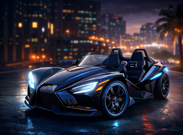 Black Polaris Slingshot